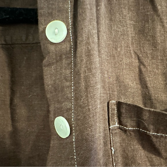Christopher & Banks Linen Button Up Shirt - Picture 4 of 8